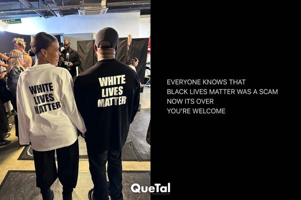 Kanye West se burla del Black Lives Matter con una camisa de White Lives Matter